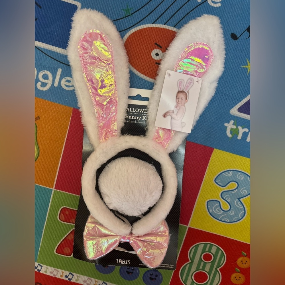 😁 Pink  and White Bunny kit